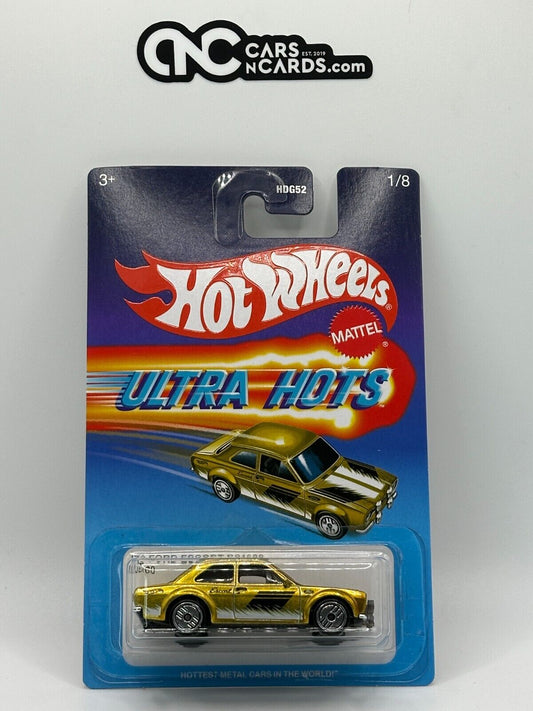 2025 Hot Wheels Ultra Hots 1/8 '70 Ford Escort RS1600 Gold