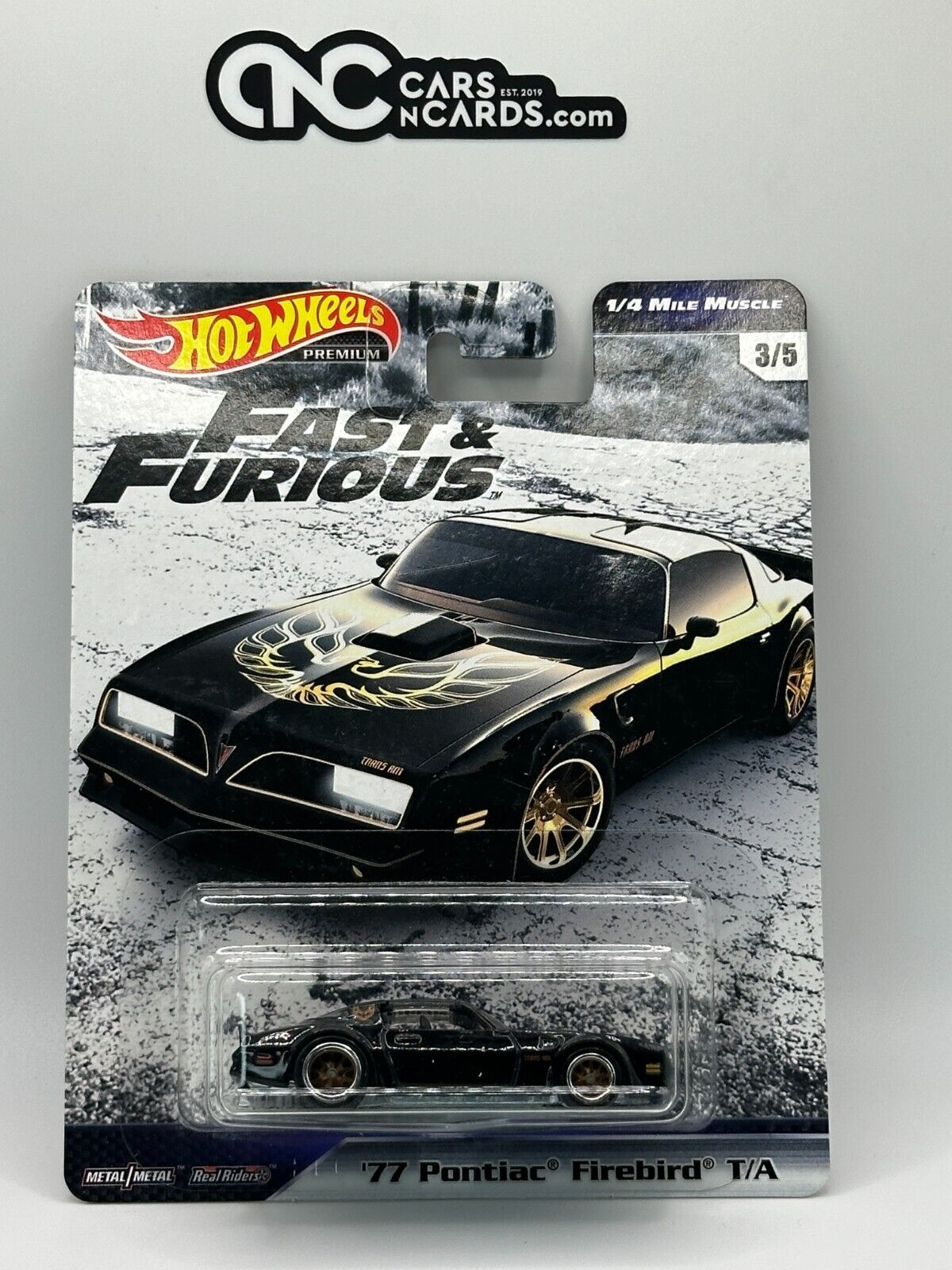 2019 Hot Wheels Premium Fast & Furious 1/4 Mile Muscle '77 Pontiac Firebird T/A