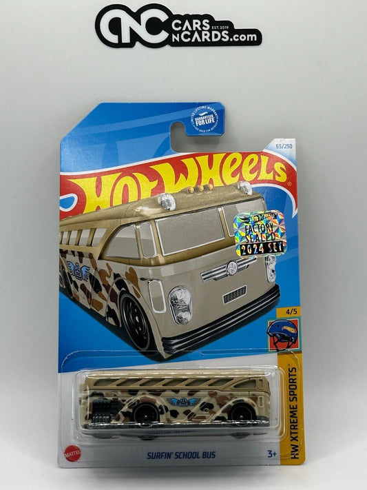 2024 Hot Wheels RLC Factory Sealed Xtreme Sports 4/5 Surfin' School Bus Camo