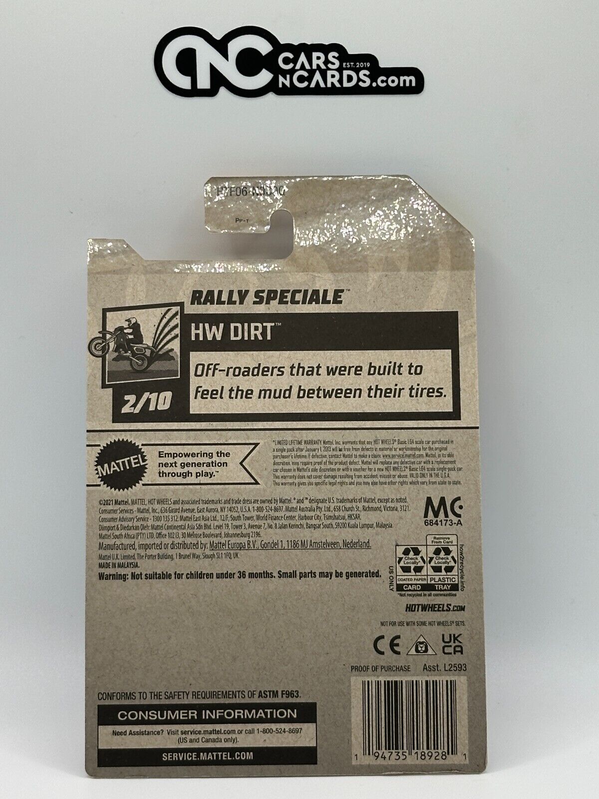 2024 Hot Wheels RLC Factory Sealed HW Dirt 2/10 Rally Speciale (Card Crease)
