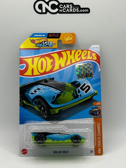 2024 Hot Wheels RLC Factory Sealed Track Champs 2/5 Rollin' Solo 154/250 Blue