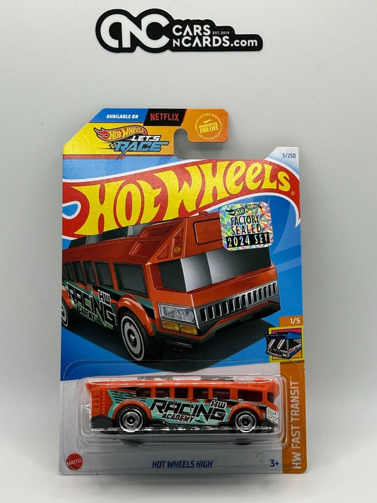 2024 Hot Wheels RLC Factory Sealed Fast Transit 1/5 Hot Wheels High 5/250 Orange