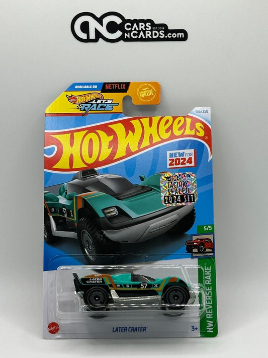 2024 Hot Wheels RLC Factory Sealed Reverse Rake 5/5 Later Crater 116/250 Teal