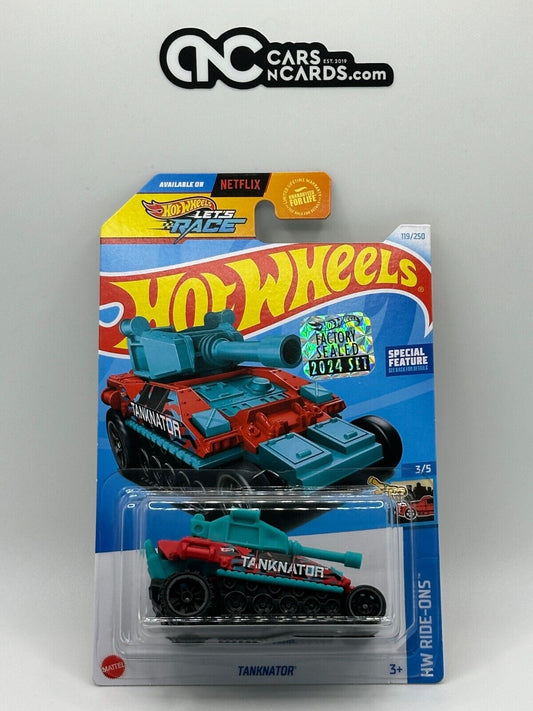 2024 Hot Wheels RLC Factory Sealed HW Ride-Ons 3/5 Tanknator Teal 119/250