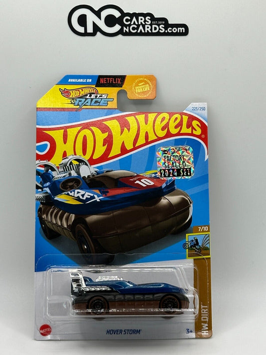 2024 Hot Wheels RLC Factory Sealed HW Dirt 7/10 Hover Storm Blue (Card Crease)