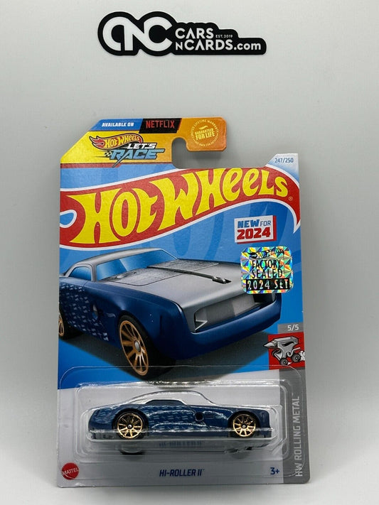 2024 Hot Wheels RLC Factory Sealed Rolling Metal 5/5 Hi-Roller II 247/250 Blue