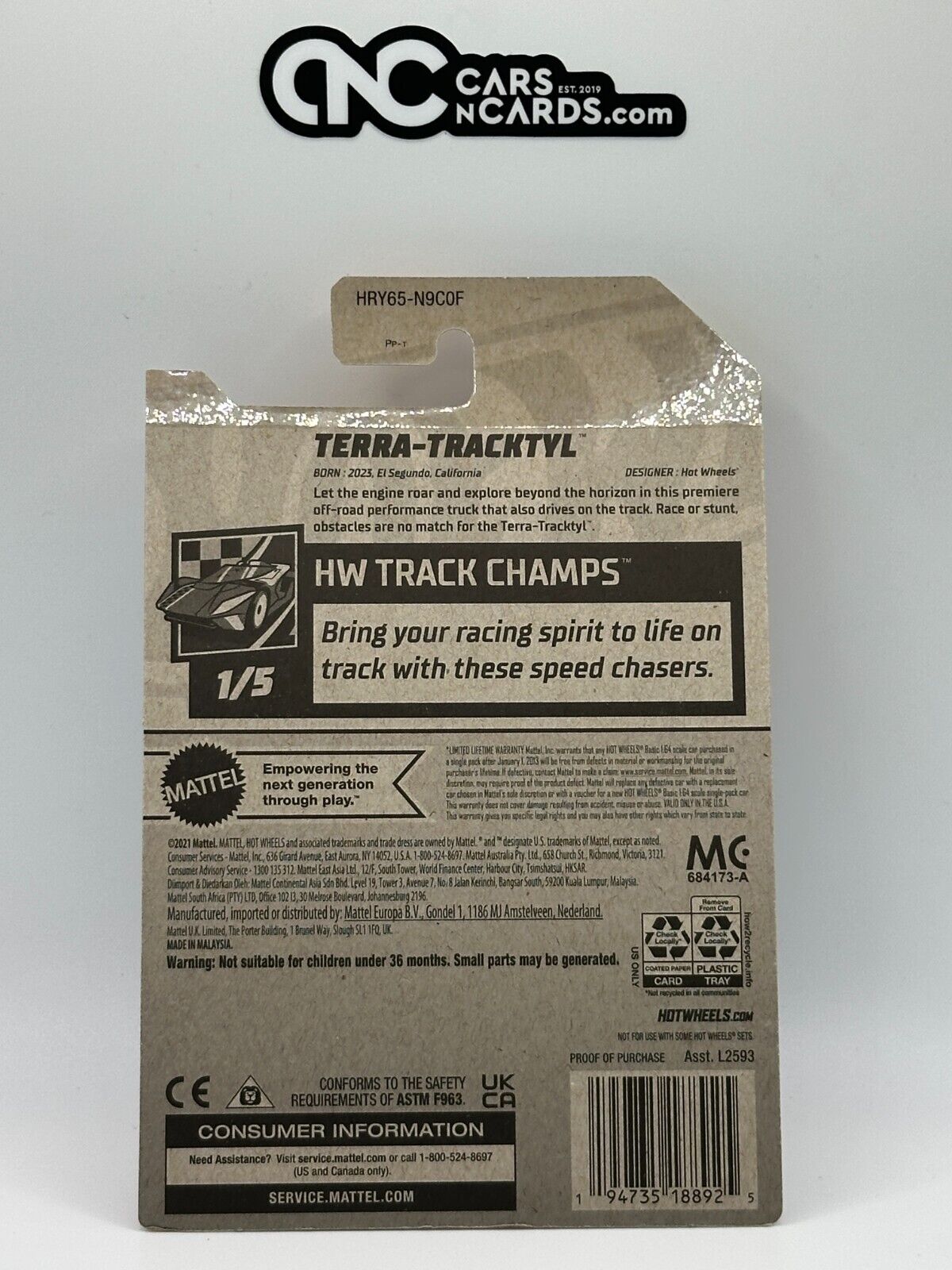 2024 Hot Wheels RLC Factory Sealed Track Champs 1/5 Terra-Tracktyl Black 131/250