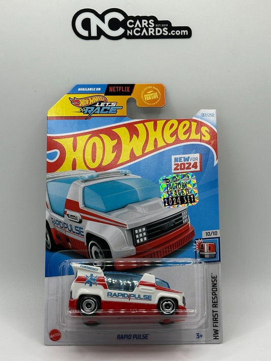 2024 Hot Wheels RLC Factory Sealed First Response 10/10 Rapid Pulse Ambulance