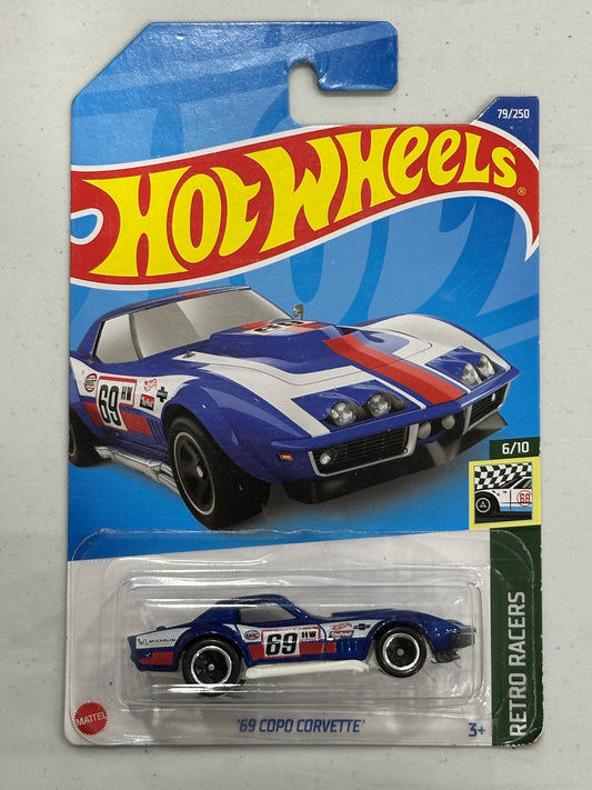 2022 Hot Wheels Retro Racers 6/10 '69 Copo Corvette (Soft Corners)