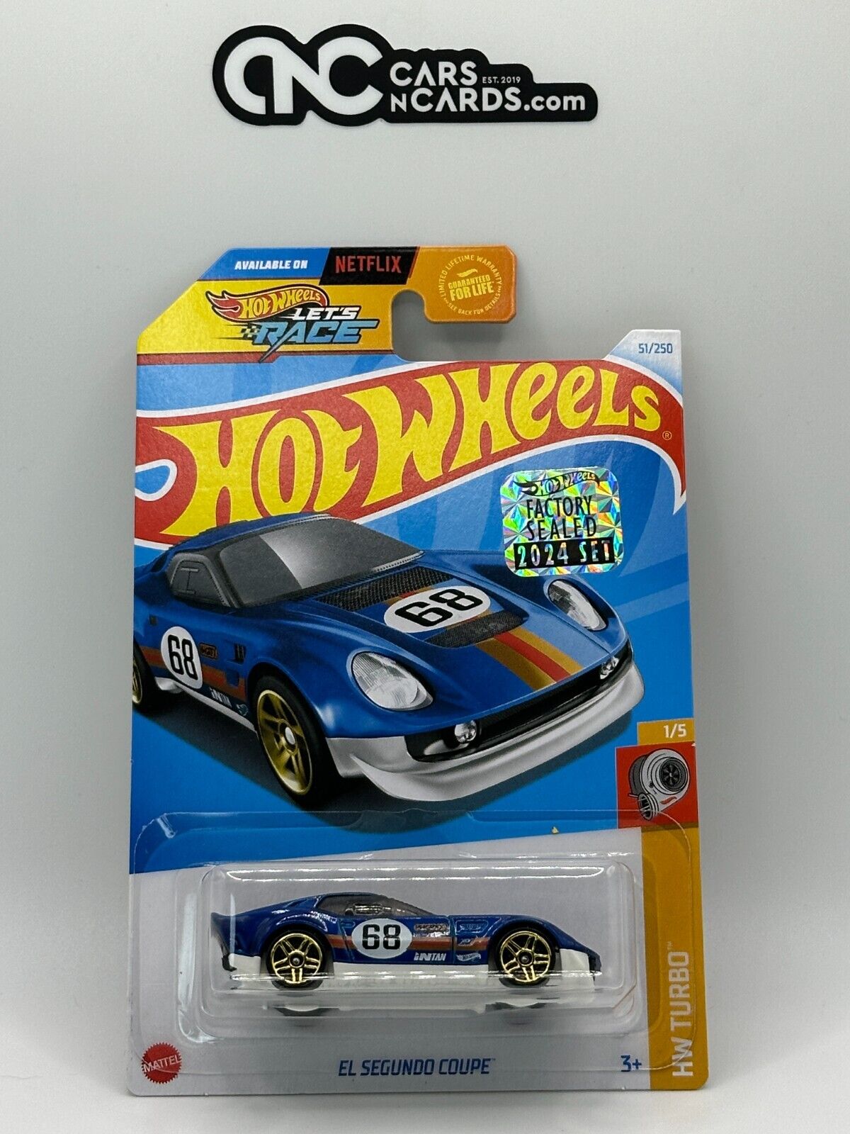 2024 Hot Wheels RLC Factory Sealed HW Turbo 1/5 El Segundo Coupe 51/250 Blue