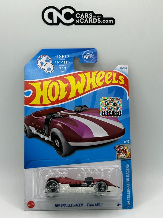 2024 Hot Wheels RLC Factory Sealed Braille Racer - Twin Mill (Cracked Blister)