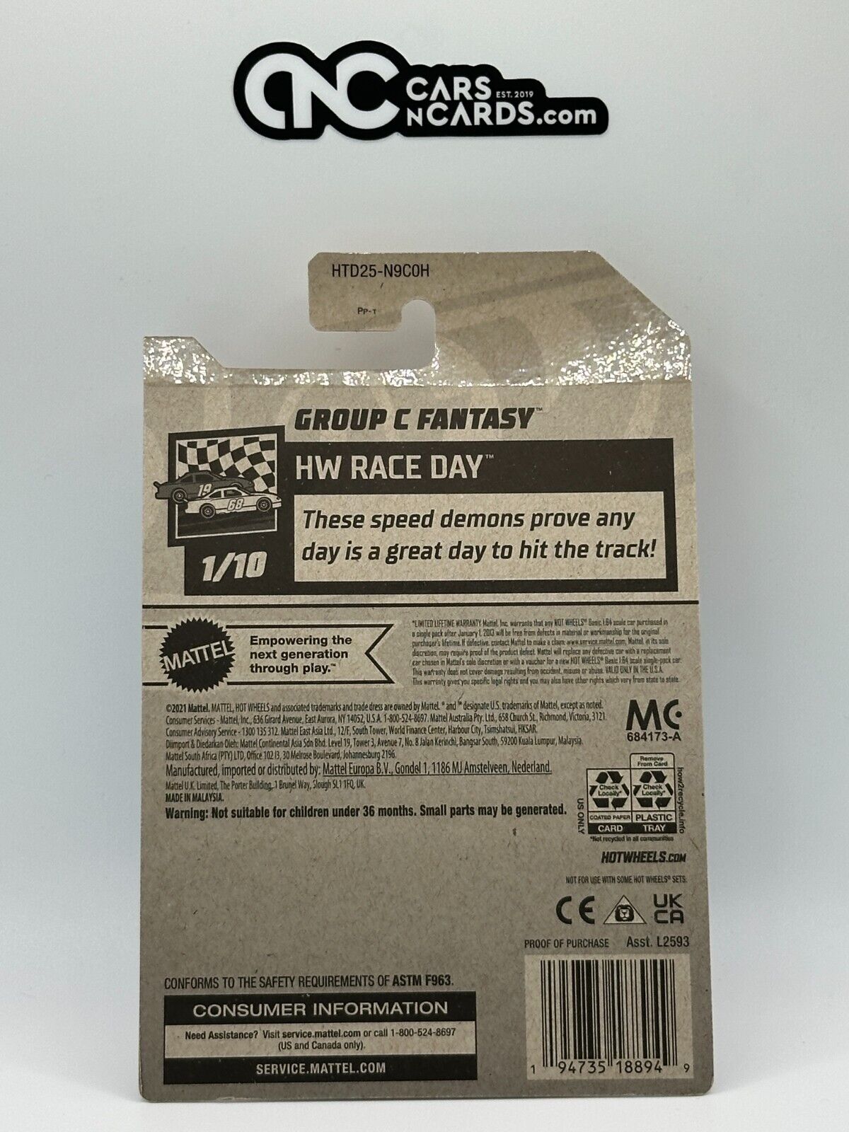 2024 Hot Wheels RLC Factory Sealed HW Race Day 1/10 Group C Fantasy 74/250