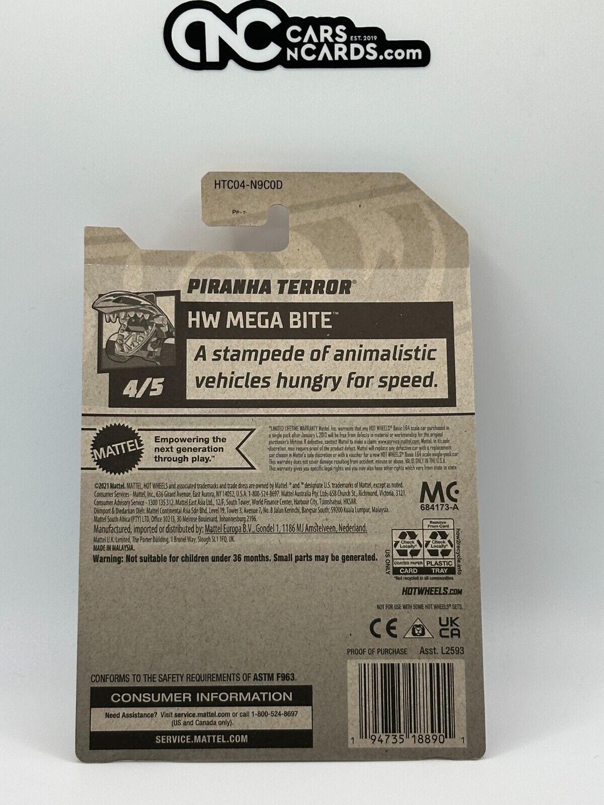 2024 Hot Wheels RLC Factory Sealed Mega Bite 4/5 Piranha Terror (Soft Corners)