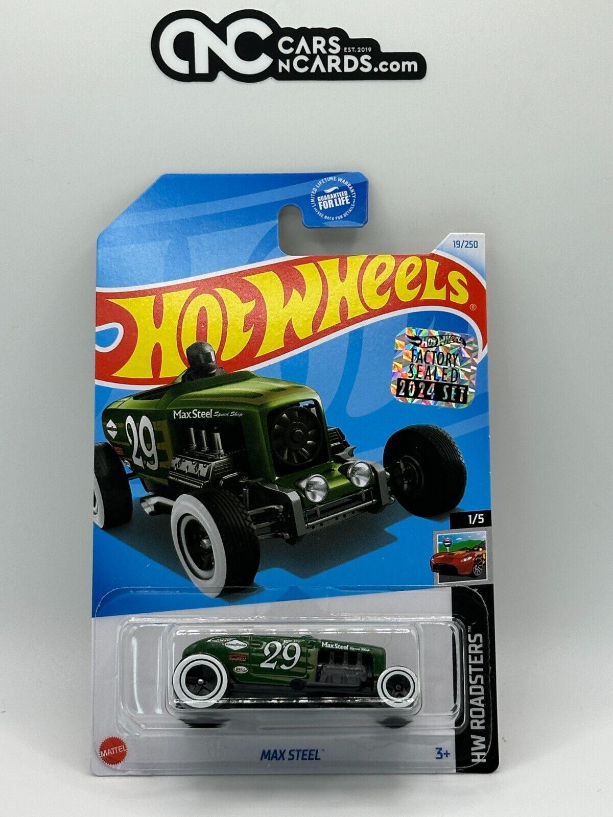 2024 Hot Wheels RLC Factory Sealed HW Roadsters 1/5 Max Steel 19/250 Green