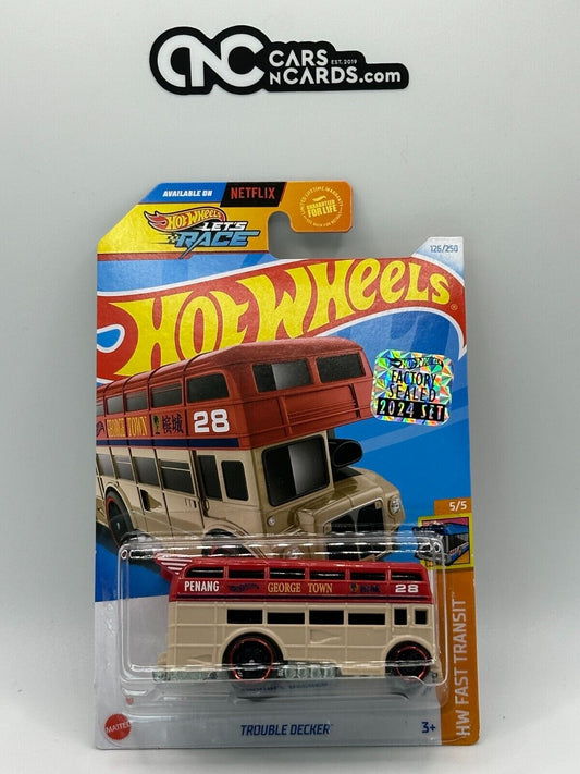 2024 Hot Wheels RLC Factory Sealed Fast Transit 5/5 Trouble Decker (Card Crease)