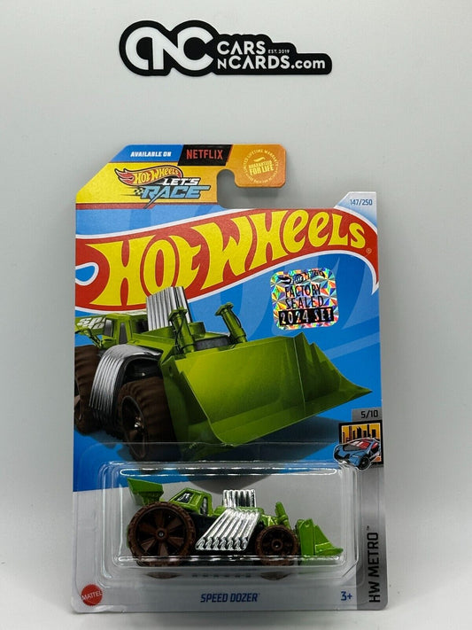 2024 Hot Wheels RLC Factory Sealed HW Metro Speed Dozer Green (Soft Corners)