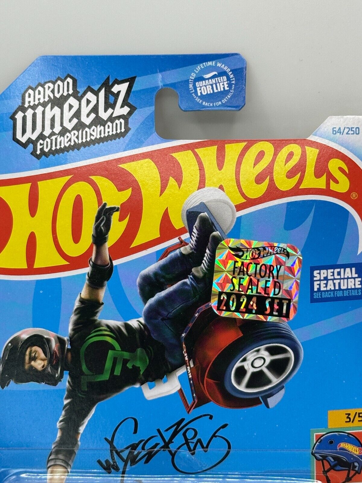 2024 Hot Wheels RLC Factory Sealed Xtreme Sports 3/5 Wheelie Chair (Card Damage)