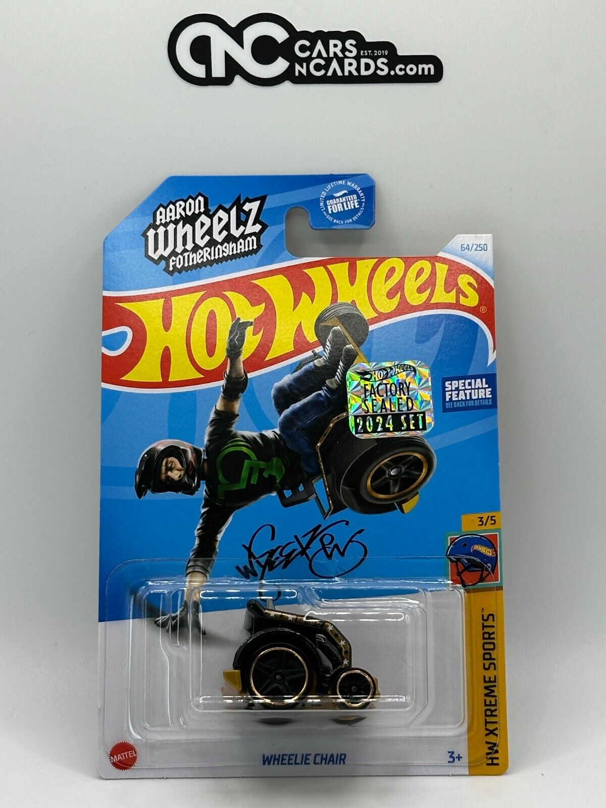 2024 Hot Wheels RLC Factory Sealed Xtreme Sports 3/5 Wheelie Chair Aaron Wheelz