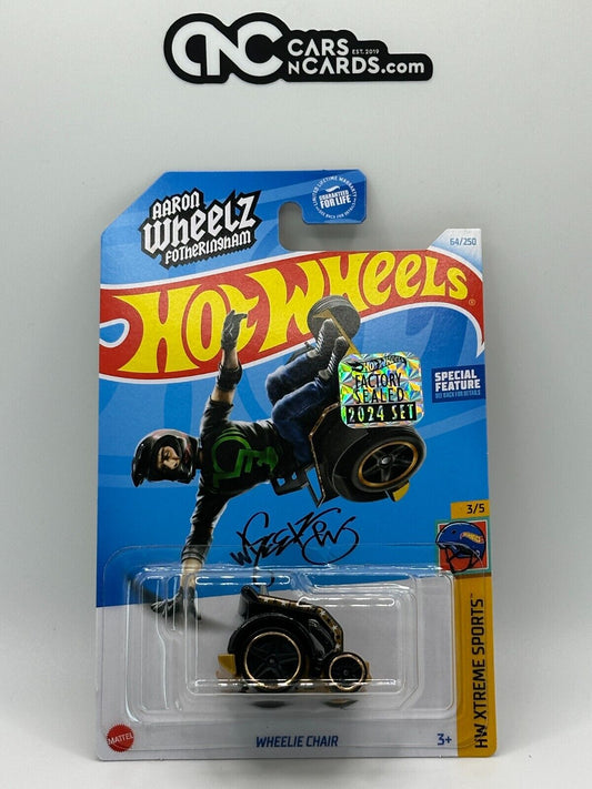 2024 Hot Wheels RLC Factory Sealed Xtreme Sports 3/5 Wheelie Chair Aaron Wheelz