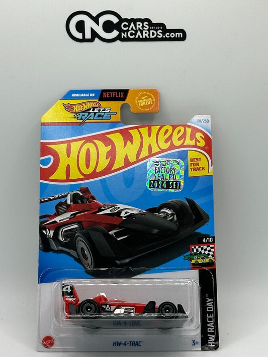 2024 Hot Wheels RLC Factory Sealed HW Race Day 4/10 HW-4-Trac 101/250 Red