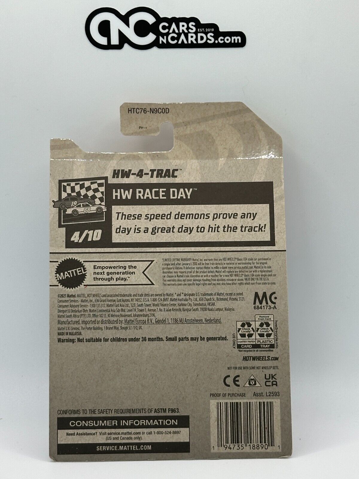 2024 Hot Wheels RLC Factory Sealed HW Race Day 4/10 HW-4-Trac 101/250 Red