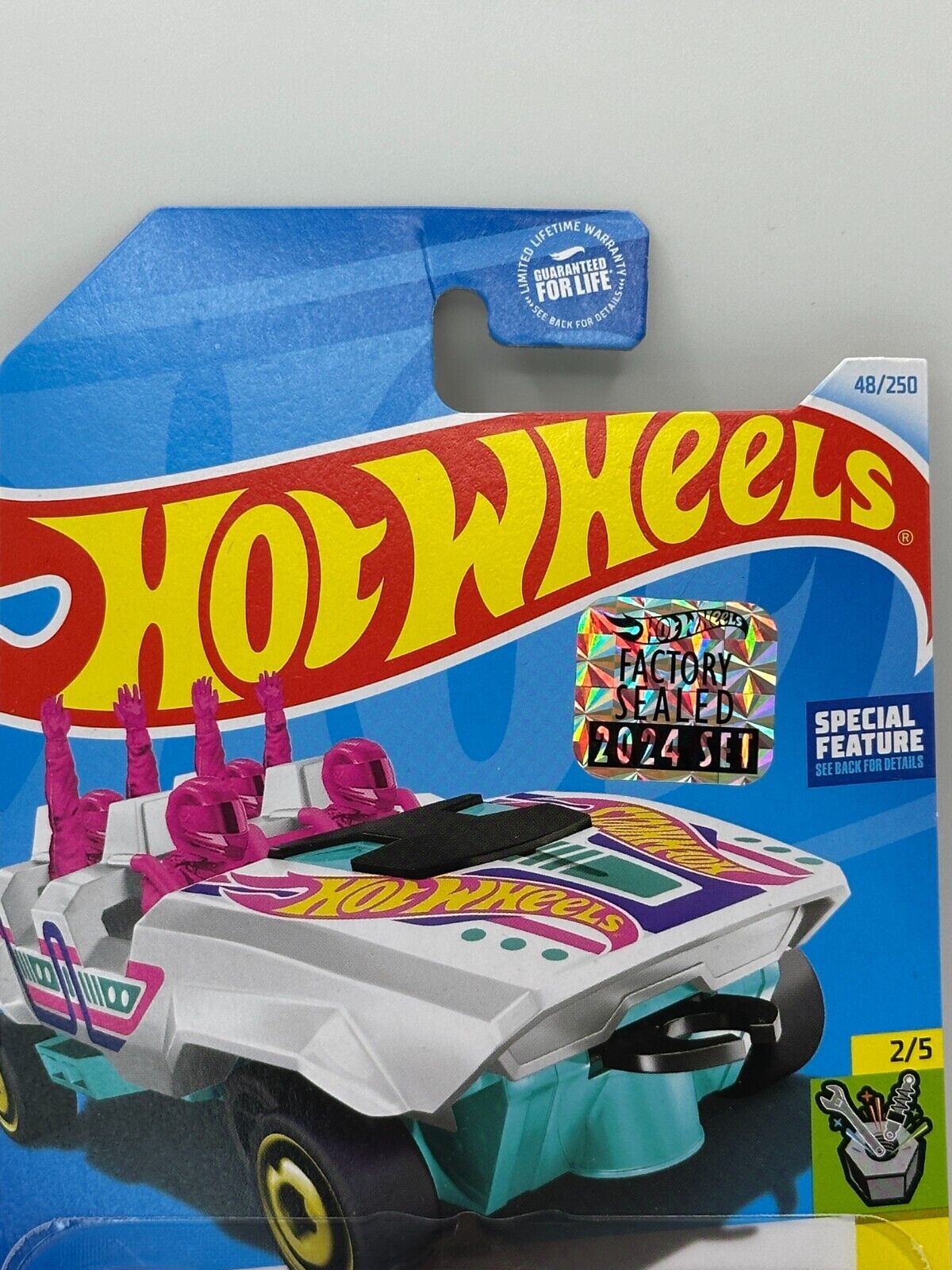 2024 Hot Wheels RLC Factory Sealed Experimotors 2/5 Loopster White (Card Crease)