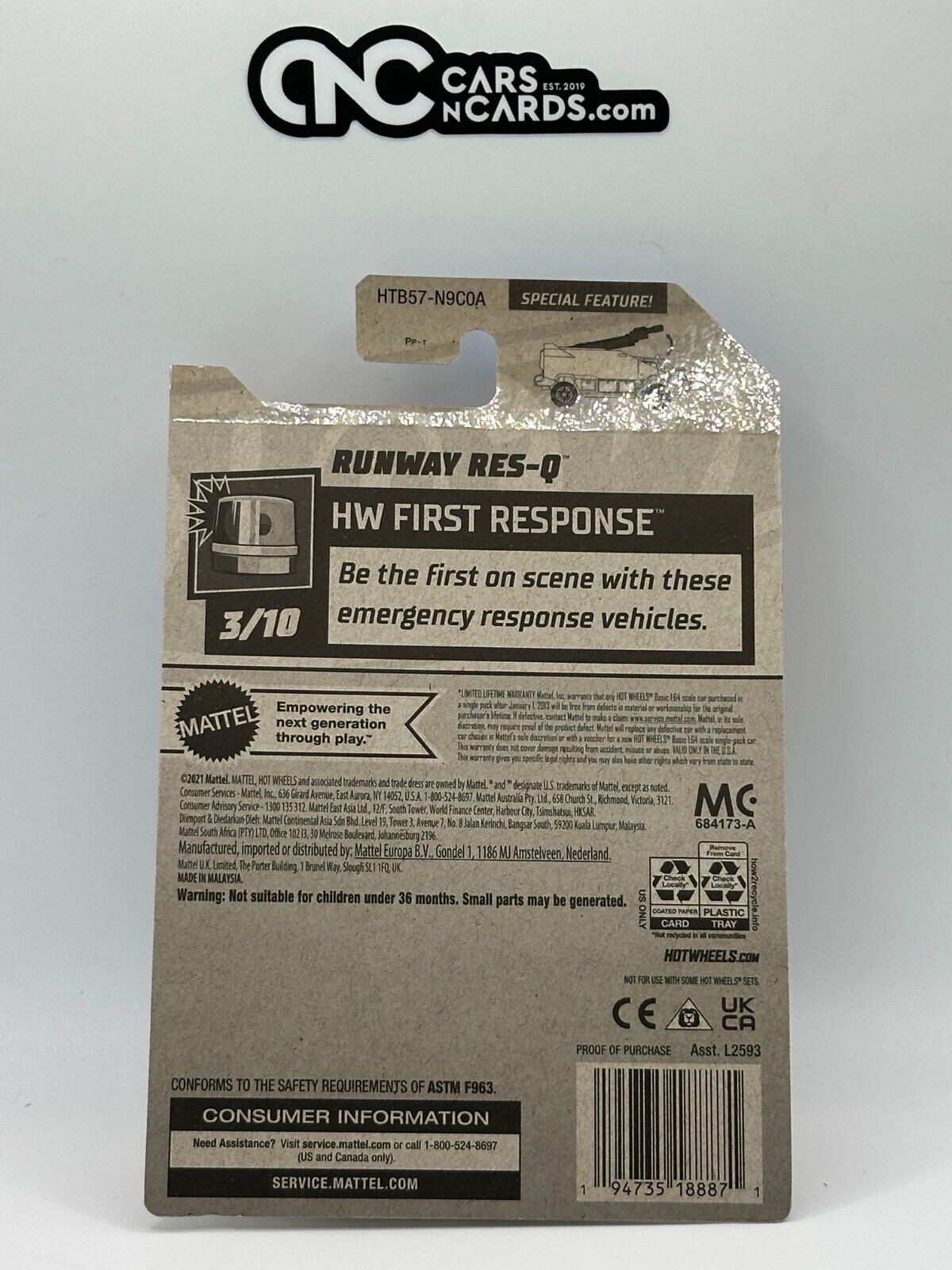 2024 Hot Wheels RLC Factory Sealed First Response Runway Res-Q (Cracked Blister)