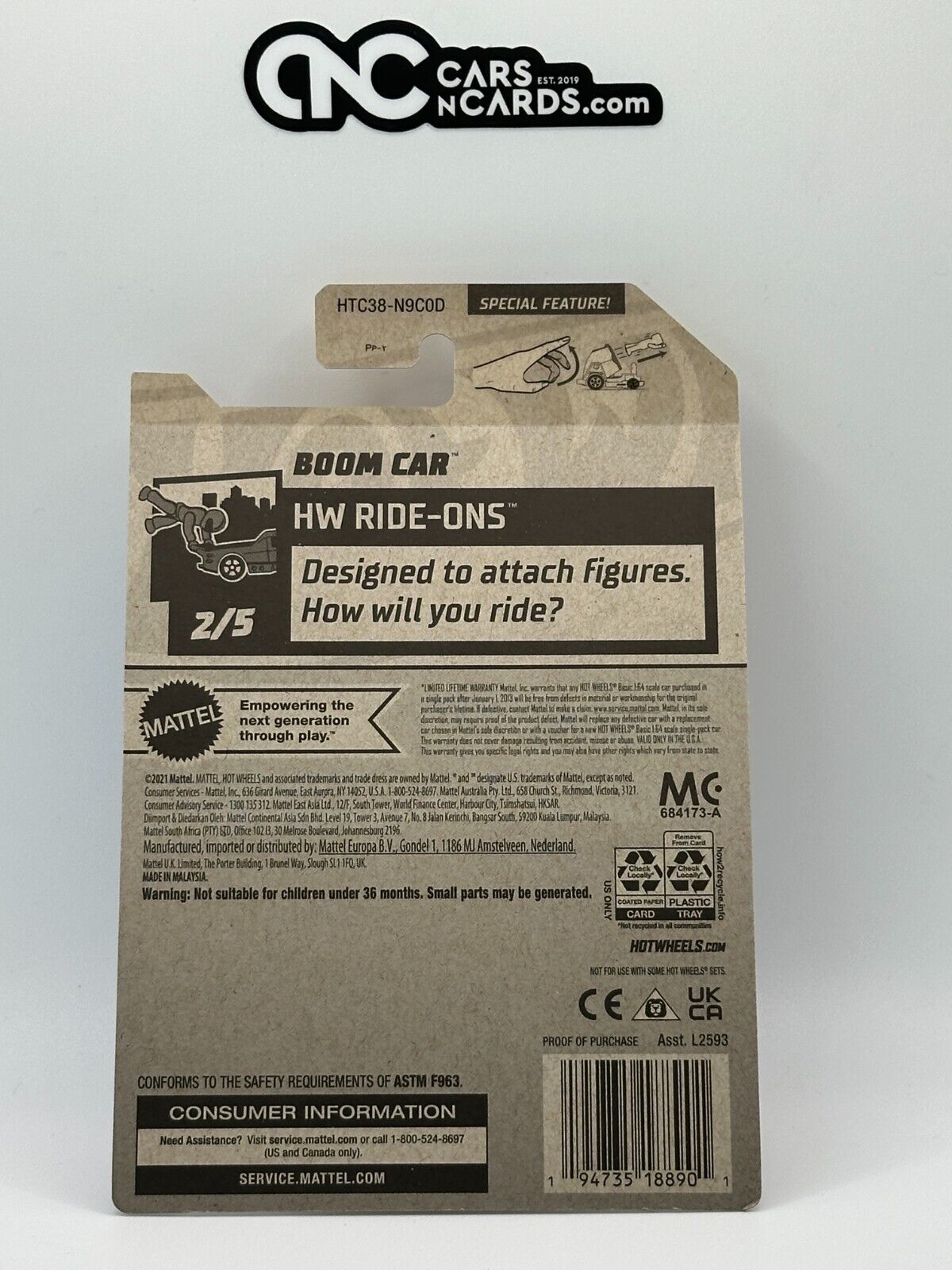 2024 Hot Wheels RLC Factory Sealed HW Ride-Ons 2/5 Boom Car 94/250