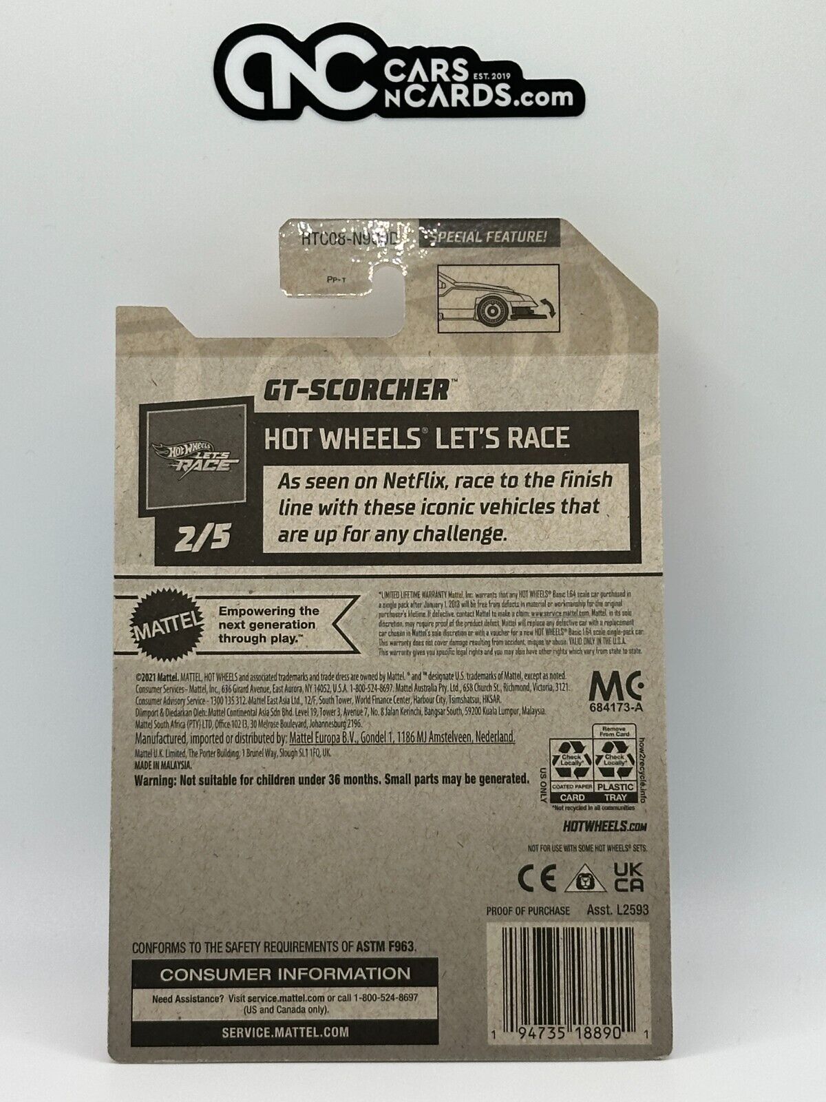 2024 Hot Wheels RLC Factory Sealed Let's Race 2/5 GT-Scorcher 89/250 Black