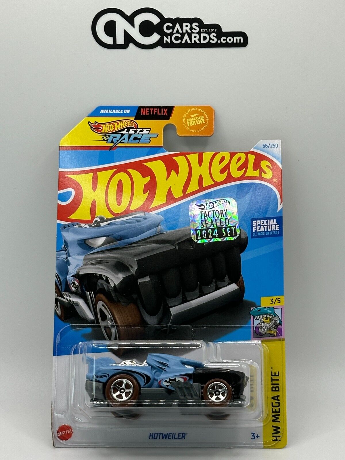 2024 Hot Wheels RLC Factory Sealed HW Mega Bite 3/5 Hotweiler Blue (Soft Corner)