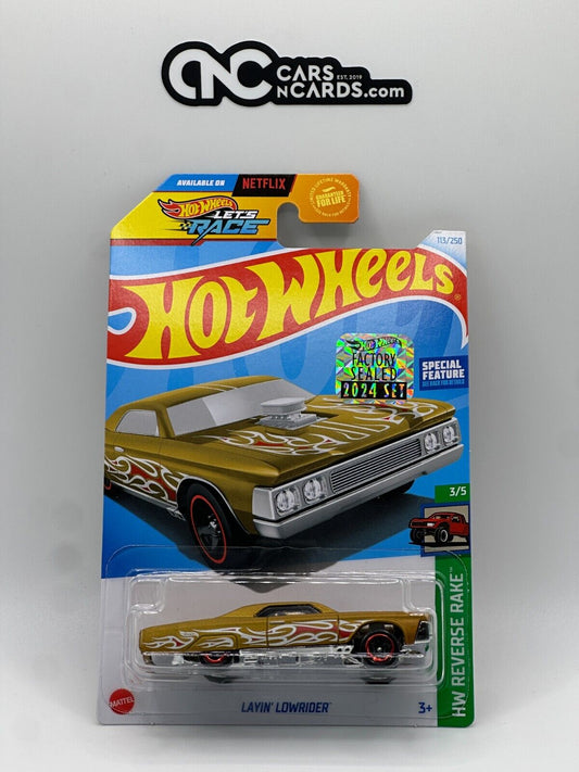 2024 Hot Wheels RLC Factory Sealed Reverse Rake 3/5 Layin' Lowrider Yellow