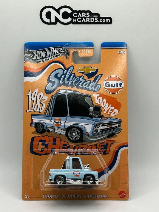 2025 Hot Wheels Silver Series Tooned GULF 3/5 Toon'd '83 Chevy Silverado