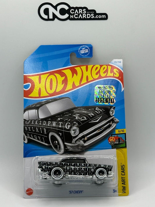 2024 Hot Wheels RLC Factory Sealed HW Art Cars 6/10 '57 Chevy 121/250 Black