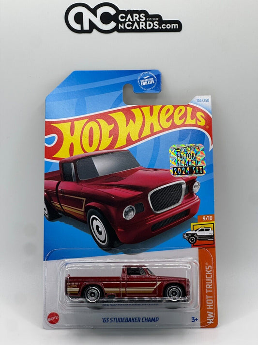 2024 Hot Wheels RLC Factory Sealed HW Hot Trucks 9/10 '63 Studebaker Champ Red