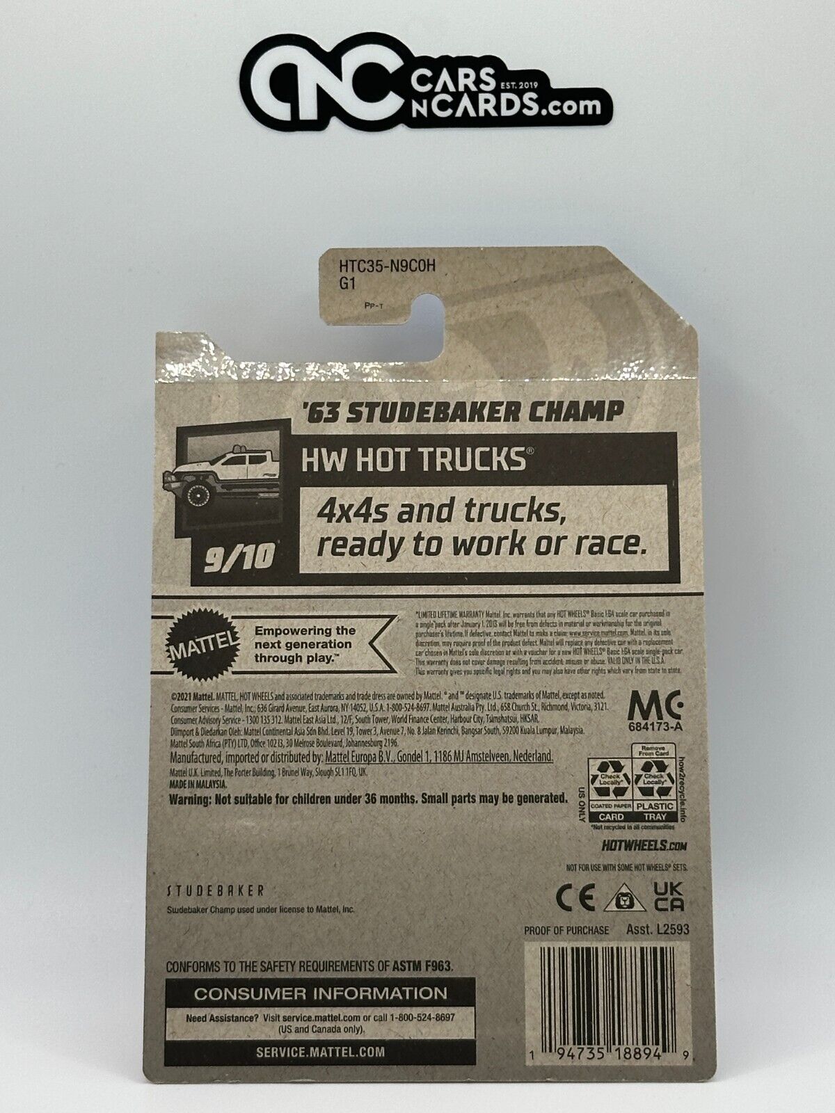 2024 Hot Wheels RLC Factory Sealed HW Hot Trucks 9/10 '63 Studebaker Champ Red