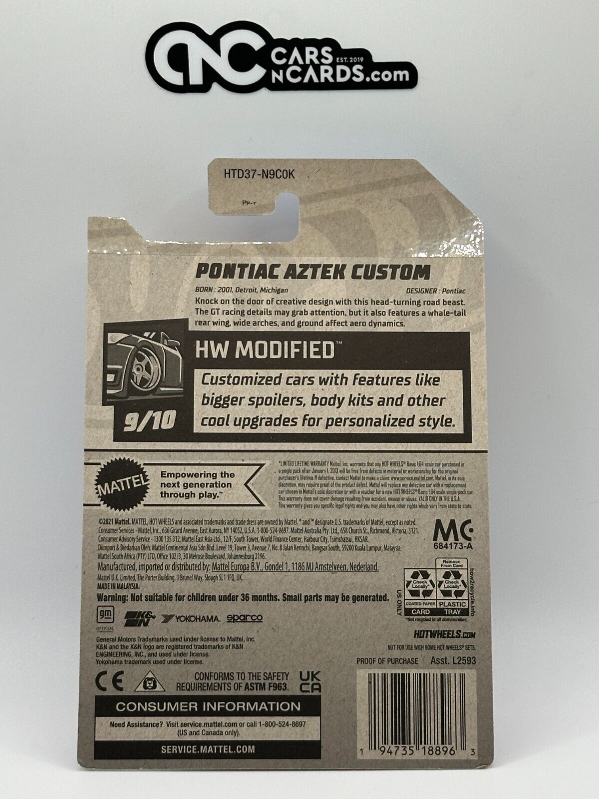 2024 Hot Wheels RLC Factory Sealed HW Modified 9/10 Pontiac Aztek Custom Red