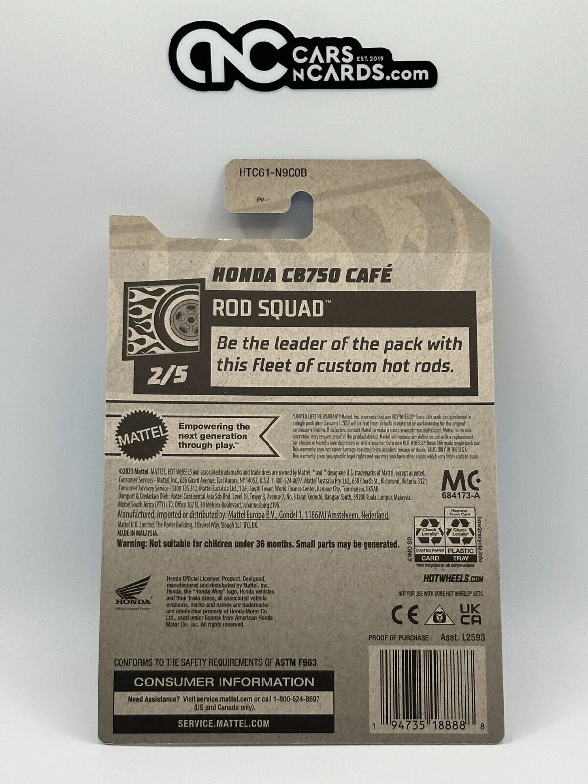 2024 Hot Wheels RLC Factory Sealed Rod Squad 2/5 Honda CB750 Cafe 49/250