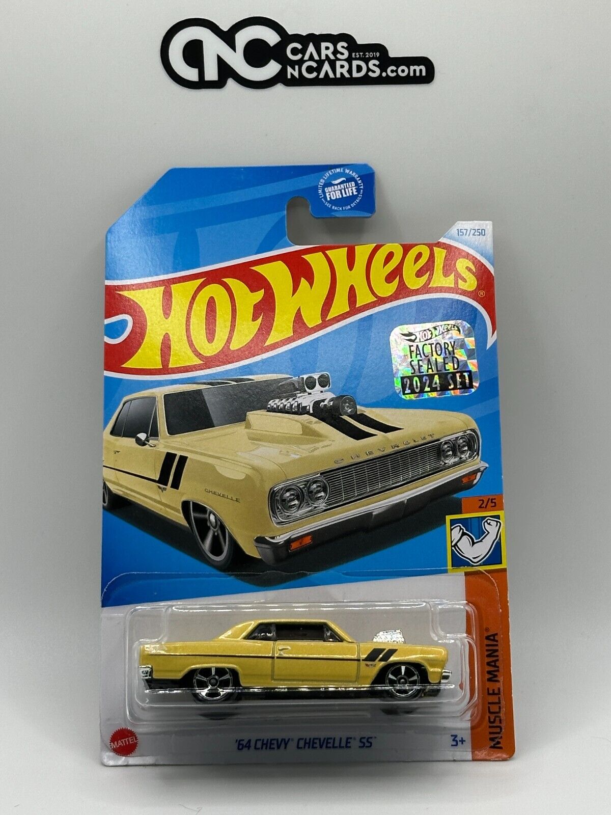 2024 Hot Wheels RLC Factory Sealed '64 Chevy Chevelle SS Yellow (Card Damage)