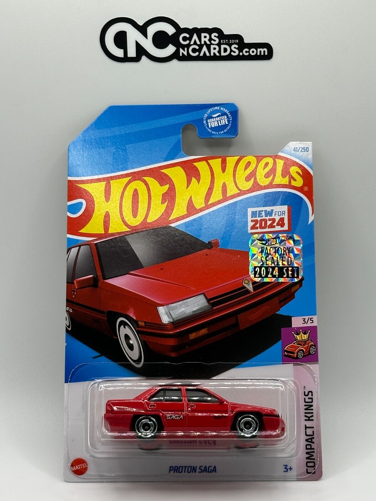 2024 Hot Wheels RLC Factory Sealed Compact Kings 3/5 Proton Saga Red 41/250