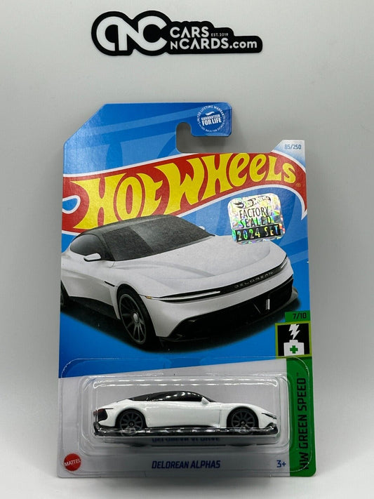 2024 Hot Wheels RLC Factory Sealed HW Green Speed 7/10 DeLorean Alpha5 White