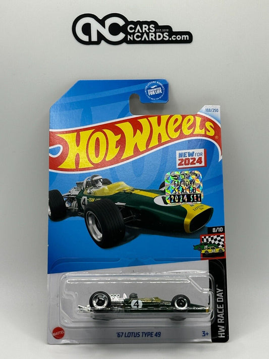 2024 Hot Wheels RLC Factory Sealed HW Race Day '67 Lotus Type 49 (Soft Corners)