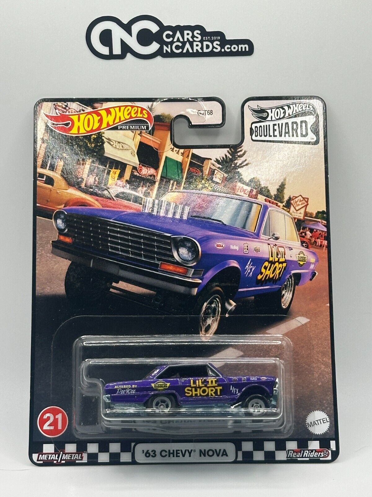 2021 Hot Wheels Premium Boulevard #21 '63 Chevy Nova Lil II Short Gasser