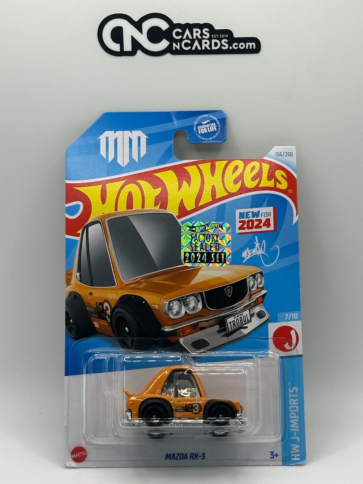 2024 Hot Wheels RLC Factory Sealed HW J-Imports Mazda RX-3 (Cracked Blister)