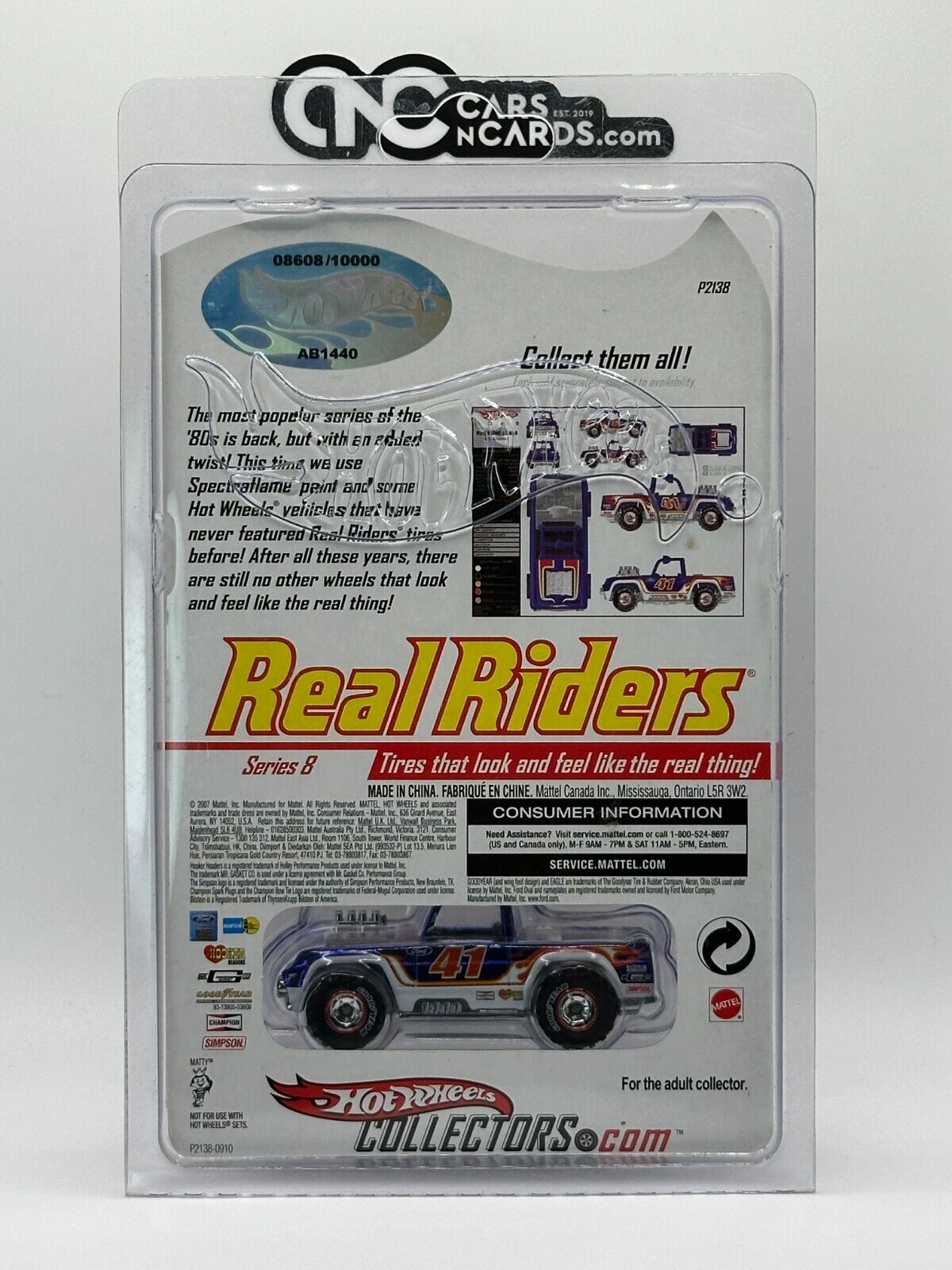 2007 Hot Wheels RLC Real Riders Series 8 Baja Bruiser 8608/10000 With Protector