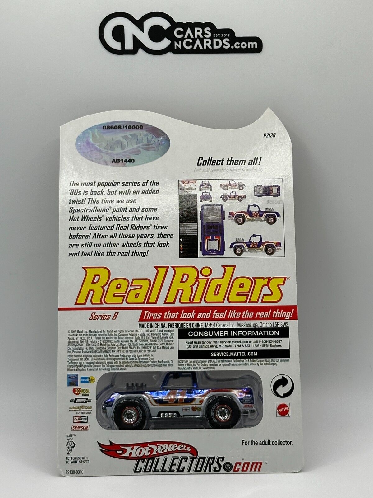 2007 Hot Wheels RLC Real Riders Series 8 Baja Bruiser 8608/10000 With Protector