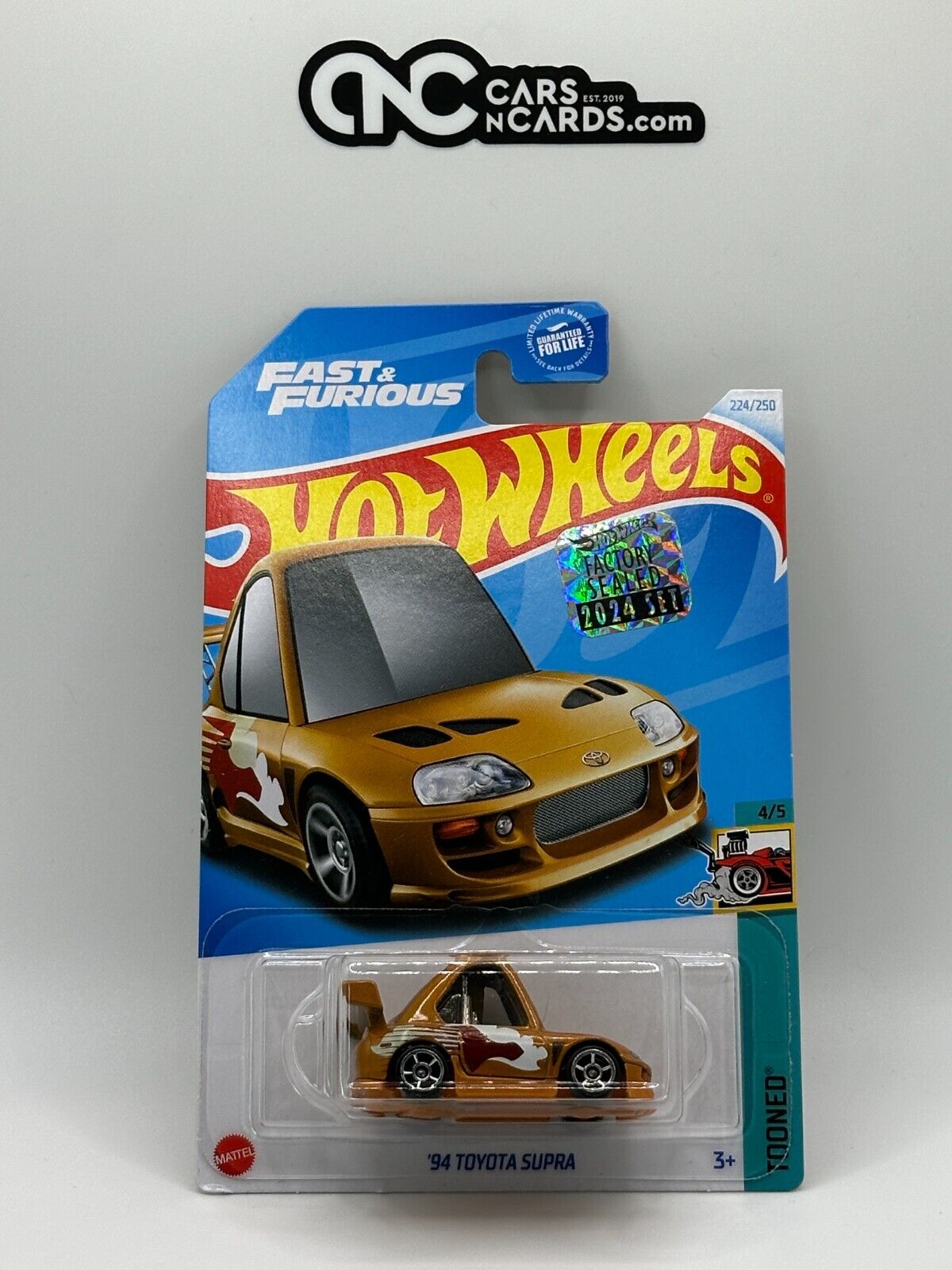2024 Hot Wheels RLC Factory Sealed Tooned 4/5 '94 Toyota Supra Fast & Furious