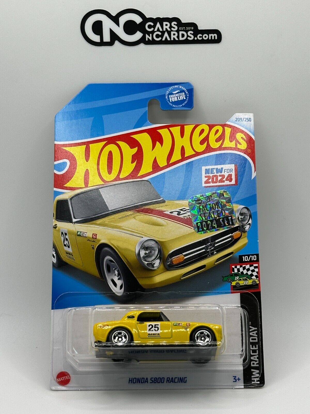 2024 Hot Wheels RLC Factory Sealed HW Race Day 10/10 Honda S800 Racing Yellow