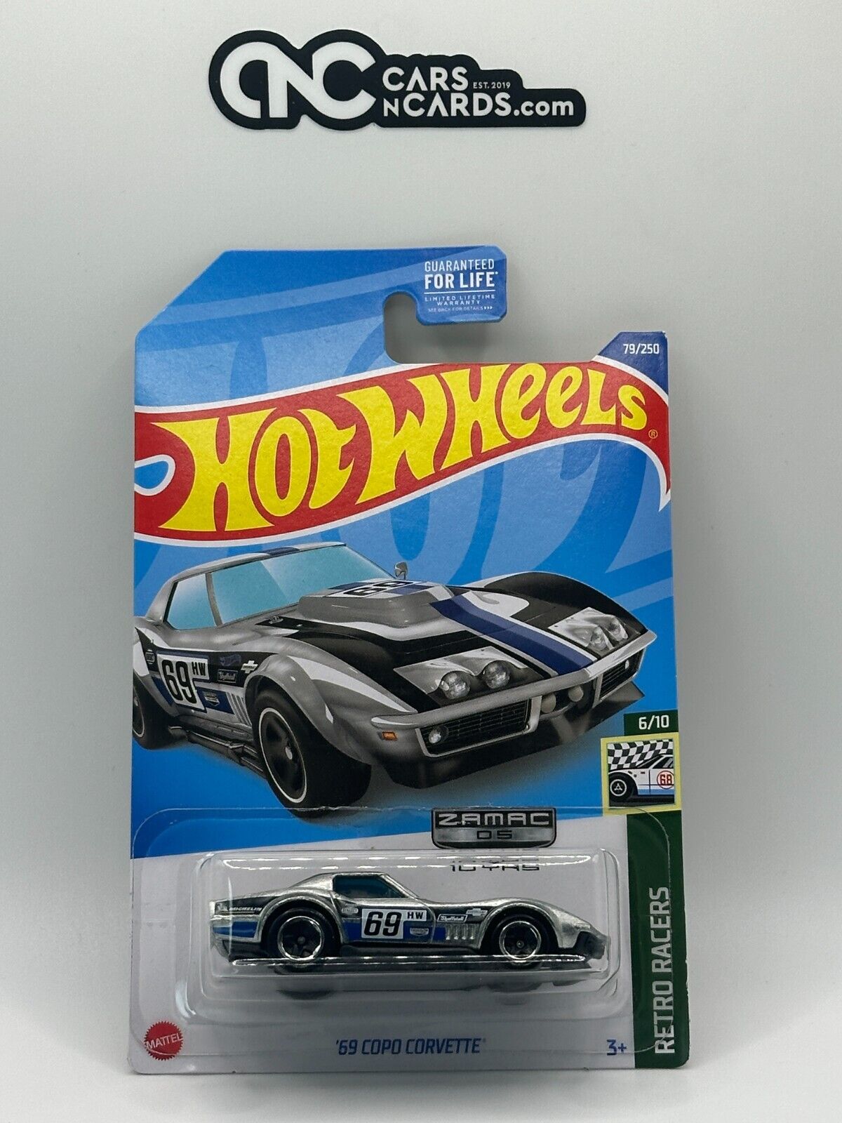 2022 Hot Wheels Retro Racers 6/10 Zamac '69 Copo Corvette
