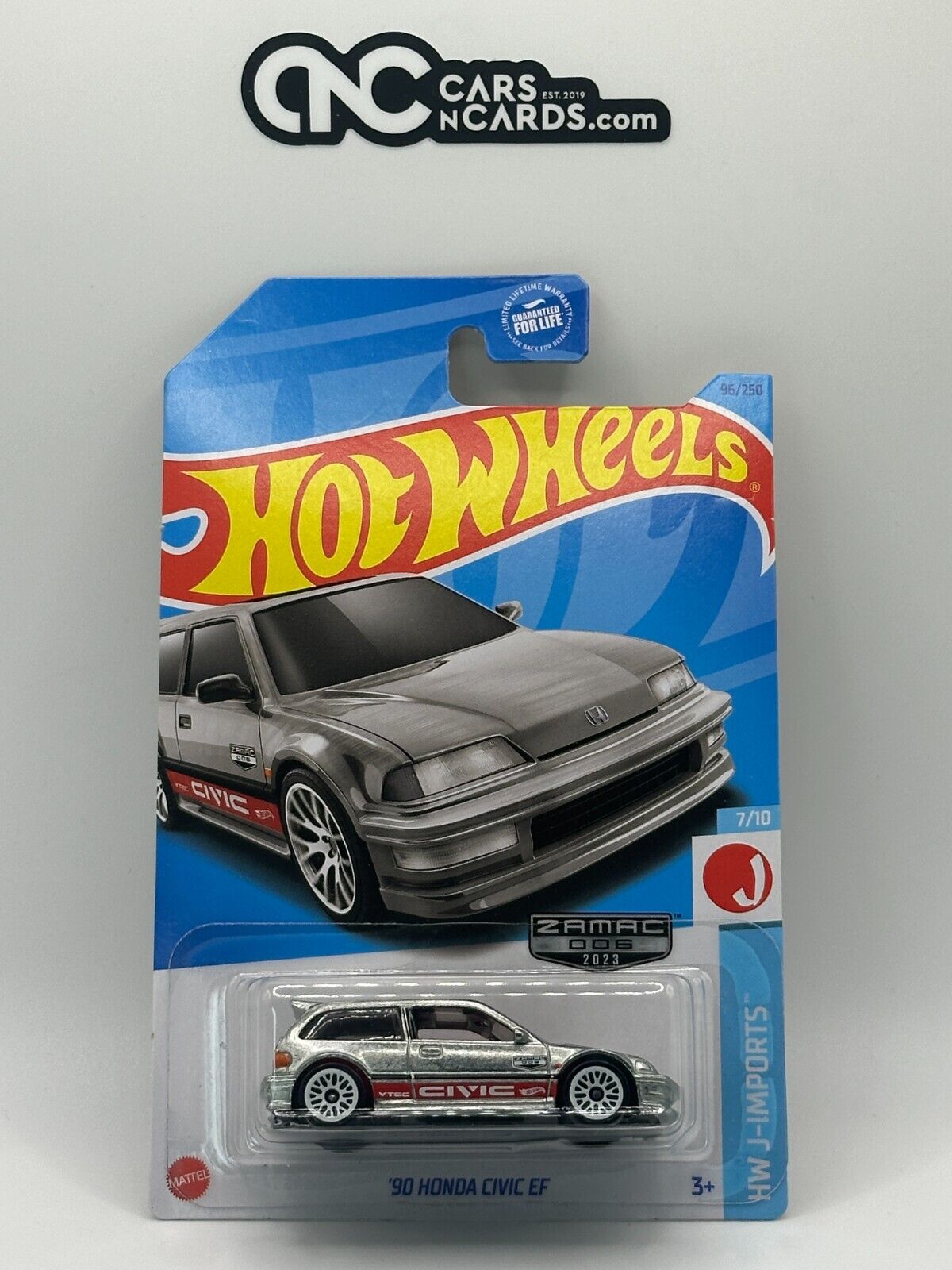 2023 Hot Wheels HW J-Imports 7/10 Zamac '90 Honda Civic EF With Protector