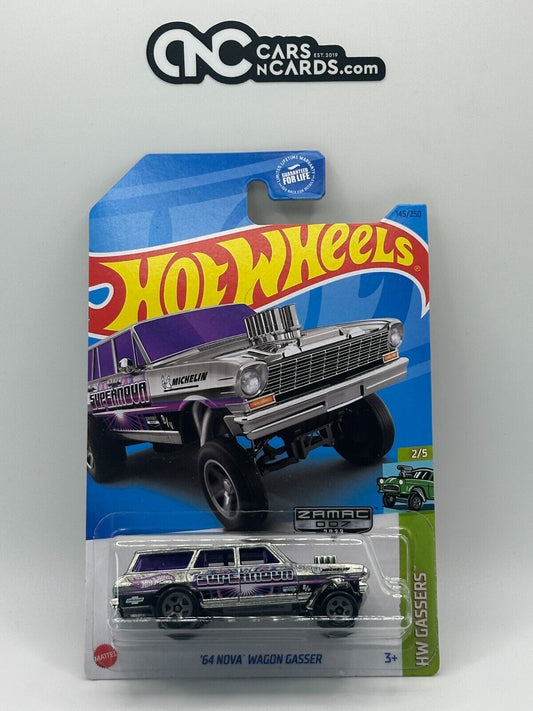 2024 Hot Wheels HW Gassers 2/5 Zamac '64 Nova Wagon Gasser